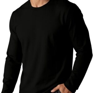 Solid Crewneck Long Sleeve Top
